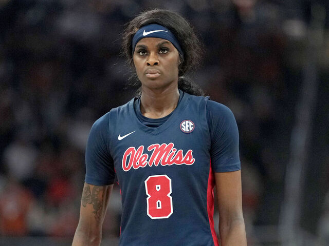 AUSTIN, TEXAS - JANUARY 4: Latasha Lattimore #8 of the Ole Miss Running Rebels during the second half against the Texas Longhorns at Moody Center on January 4, 2026 in Austin, Texas.