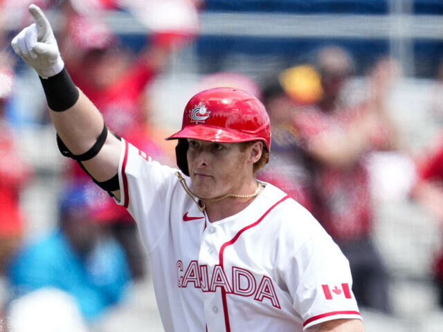 SAN JUAN, PUERTO RICO - MARCH 07: Owen Caissie #21 of Team Canada rounds the bases after hitting a two-run home run in the second inning of the 2026 World Baseball Classic Pool A game presented by Capital One between Team Colombia and Team Canada at Hiram Bithorn Stadium on Saturday, March 7, 2026 in San Juan, Puerto Rico.