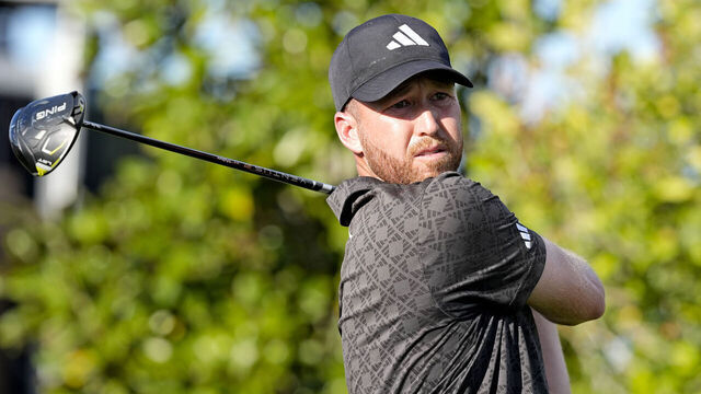 ORLANDO, FL - MARCH 07: PGA golfer Daniel Berger plays his tee shot on the 9th hole on March 7, 2026, during the third round of the Arnold Palmer Invitational presented by Mastercard at Arnold Palmer's Bay Hill Club & Lodge in Orlando, Florida.