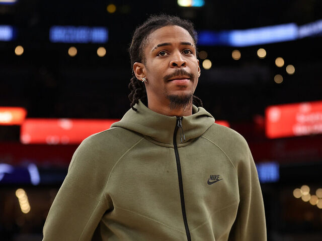 MEMPHIS, TENNESSEE - FEBRUARY 02: Ja Morant #12 of the Memphis Grizzlies looks on after the game against the Minnesota Timberwolves at FedExForum on February 02, 2026 in Memphis, Tennessee.