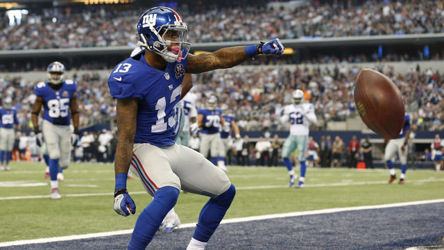 VIDEO: Giants' Odell Beckham Jr. breaks out the whip dance after touchdown