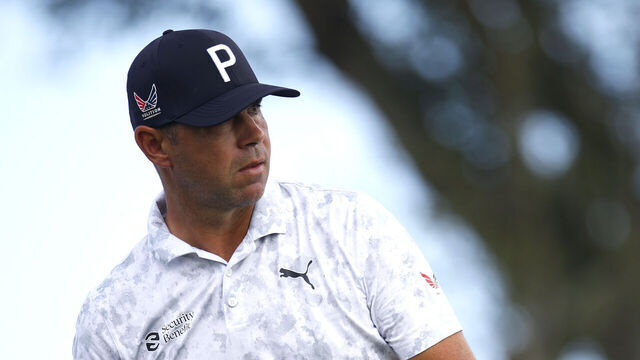 PALM BEACH GARDENS, FLORIDA - FEBRUARY 26: Gary Woodland of the United States looks on from the 11th hole during the first round of the Cognizant Classic 2026 at PGA National Resort And Spa on February 26, 2026 in Palm Beach Gardens, Florida.