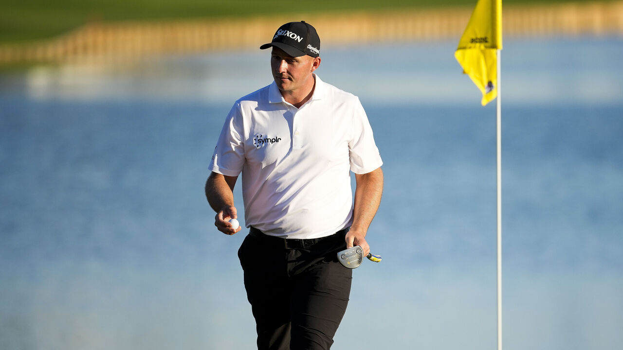 PONTE VEDRA BEACH, FLORIDA - MARCH 12: Sepp Straka of Austria walks off the 18th hole green during the first round of THE PLAYERS Championship at Stadium Course at TPC Sawgrass on March 12, 2026 in Ponte Vedra Beach, Florida.