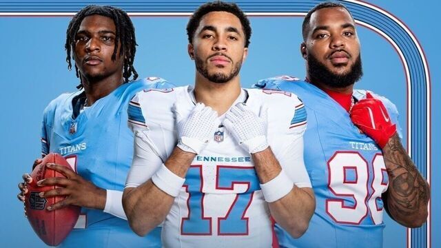 Titans reveal new logo, Oilers-inspired uniforms