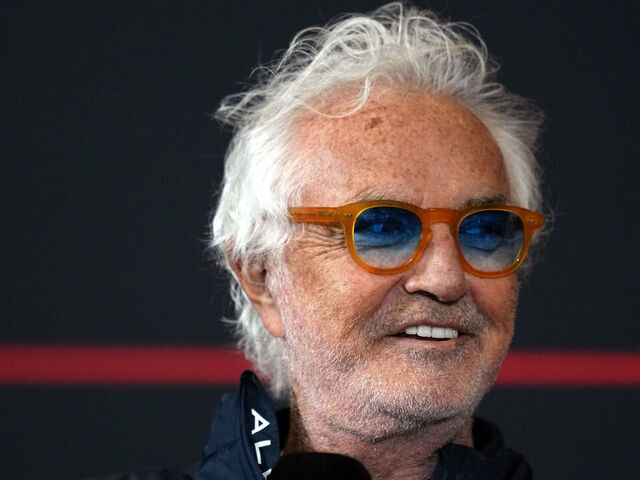 SHANGHAI, CHINA - MARCH 13: Flavio Briatore, Executive Advisor of Alpine F1 in the Team Principals Press Conference during practice ahead of the F1 Grand Prix of China at Shanghai International Circuit on March 13, 2026 in Shanghai, China.