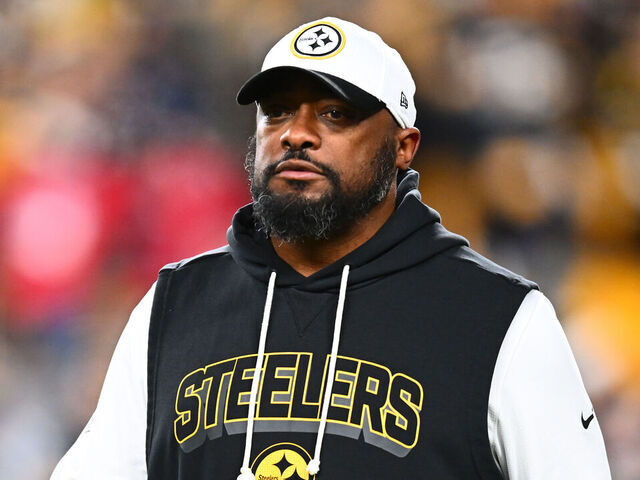 PITTSBURGH, PENNSYLVANIA - JANUARY 12: Head coach Mike Tomlin of the Pittsburgh Steelers looks on before the game against the Houston Texans at Acrisure Stadium on January 12, 2026 in Pittsburgh, Pennsylvania.