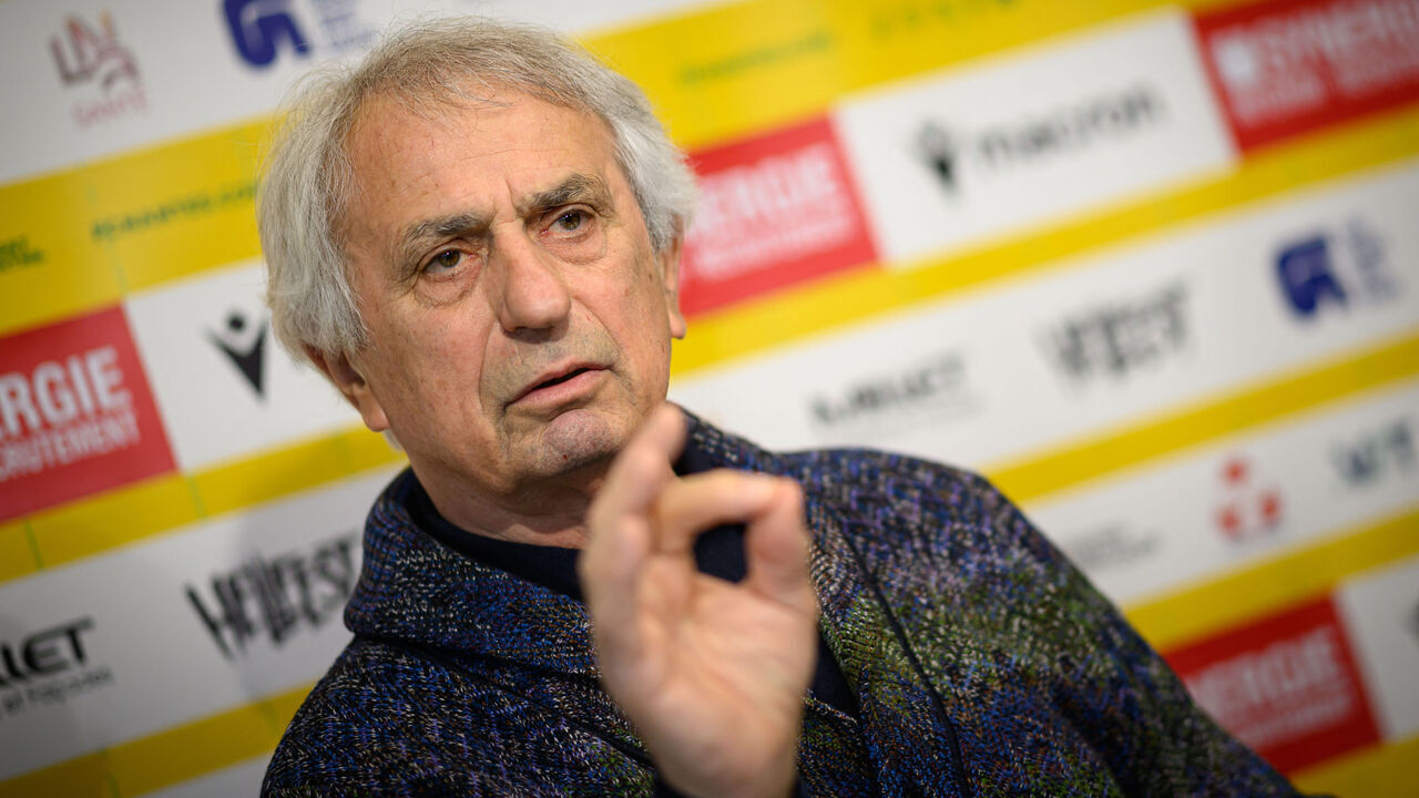 Nantes' newly appointed Bosnian head coach Vahid Halilhodzic attends a press conference at the Joneliere FC Nantes headquarters in La Chapelle-sur-Erdre on March 13, 2026.