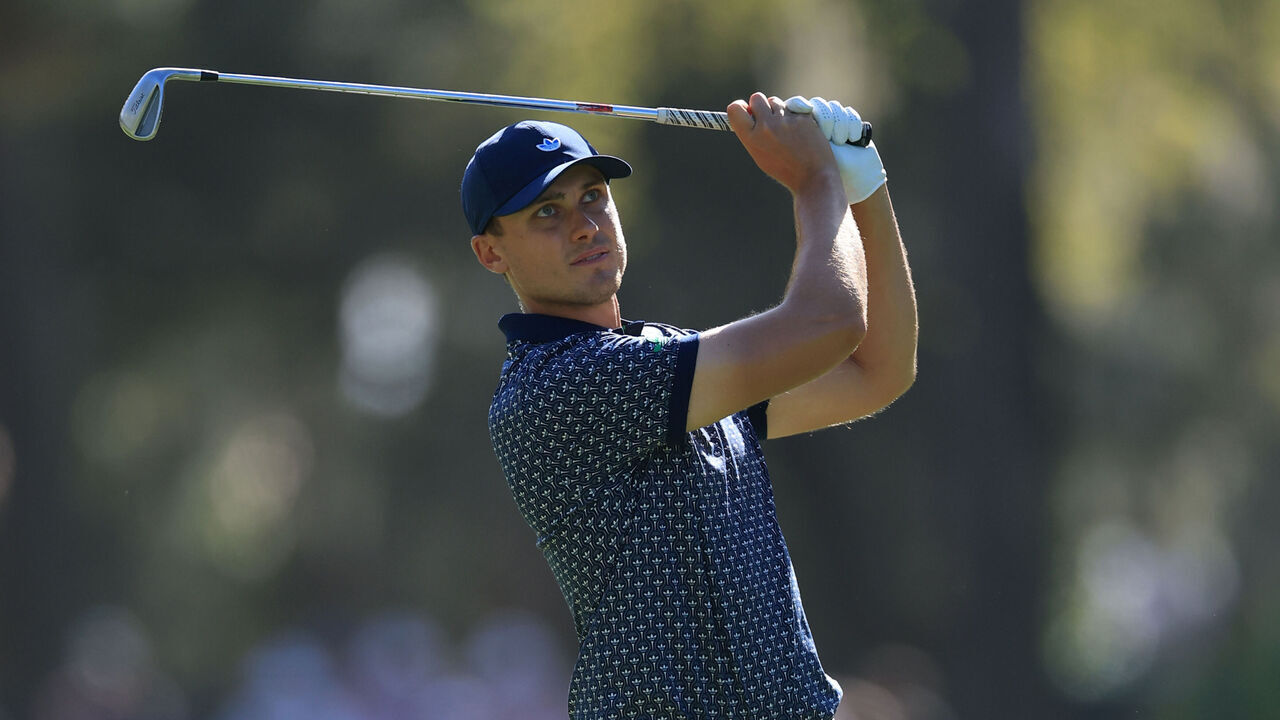 PONTE VEDRA BEACH, FLORIDA - MARCH 14: Ludvig Aberg of Sweden hits his second shot on the 10th hole during the third round of THE PLAYERS Championship 2026 at THE PLAYERS Stadium course at TPC Sawgrass on March 14, 2026 in Ponte Vedra Beach, Florida.