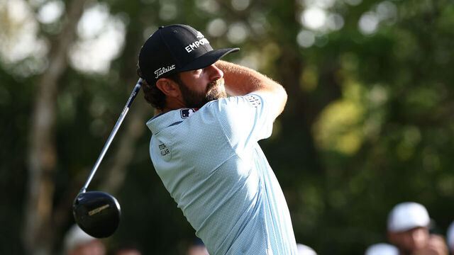 PONTE VEDRA BEACH, FLORIDA - MARCH 15: Cameron Young of the United States plays his shot from the 15th tee during the final round of THE PLAYERS Championship 2026 at THE PLAYERS Stadium course at TPC Sawgrass on March 15, 2026 in Ponte Vedra Beach, Florida.