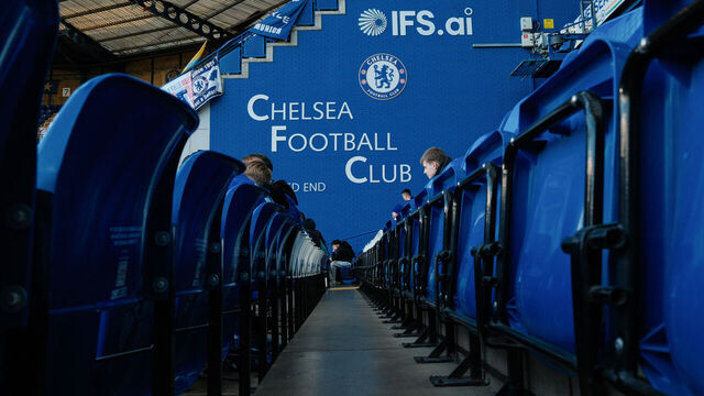 LONDON, ENGLAND - MARCH 14: A general view of Stamford Bridge during the Premier League match between Chelsea and Newcastle United at Stamford Bridge on March 14, 2026 in London, United Kingdom.
