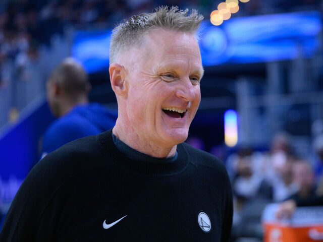 SAN FRANCISCO, CALIFORNIA - MARCH 13: Head coach Steve Kerr of Warriors is seen before the NBA game 34 between Minnesota Timberwolves and Golden State Warriors in San Francisco at Chase Center on March 13, 2026 in San Francisco, California, United States.