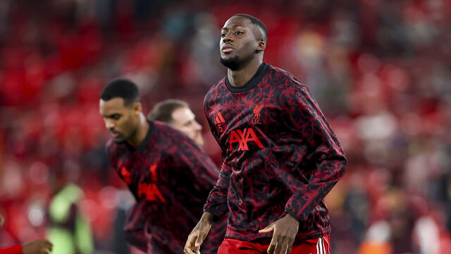 Liverpool, United Kingdom - March 18: Ibrahima Konate of Liverpool FC looks on during the UEFA Champions League 2025/26 Round of 16 Second Leg match between Liverpool FC and Galatasaray SK at Anfield on March 18, 2026 in Liverpool, United Kingdom.