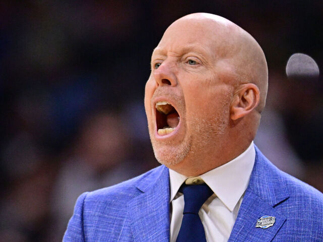 PHILADELPHIA, PENNSYLVANIA - MARCH 20: Mick Cronin of the UCLA Bruins against the UCF Knights during the second half during the first round of the 2026 NCAA Men's Basketball Tournament held at Xfinity Mobile Arena on March 20, 2026 in Philadelphia, Pennsylvania.