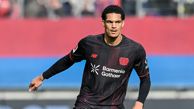 21 March 2026, Baden-Württemberg, Heidenheim: Soccer, Men: Bundesliga, 1. FC Heidenheim - Bayer Leverkusen, Matchday 27, Voith-Arena. Jarell Quansah (Bayer 04 Lev(Bayer 04 Leverkusen) in action. Photo: Harry Langer/dpa