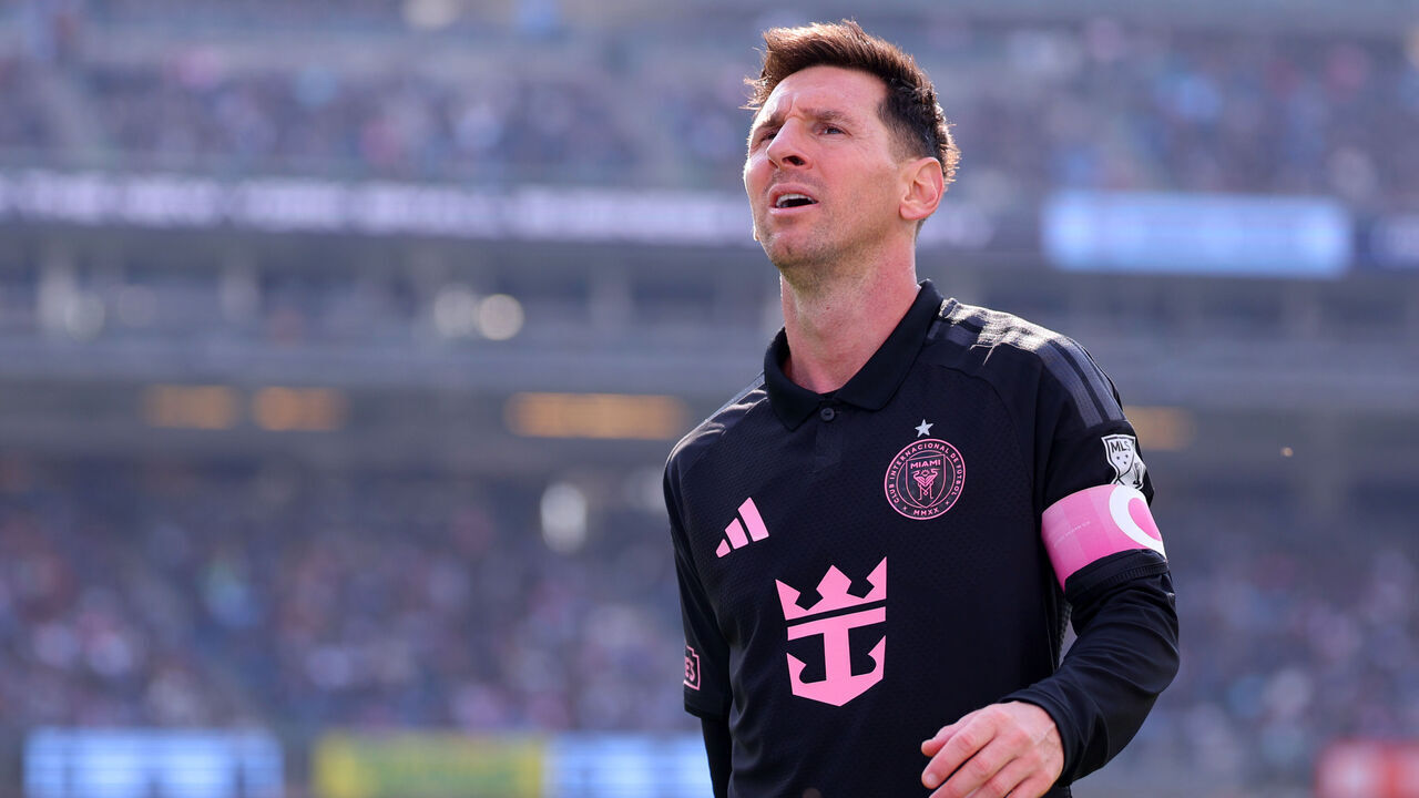 NEW YORK, NEW YORK - MARCH 22: Lionel Messi #10 of Inter Miami CF looks on during the MLS match between New York City FC and Inter Miami CF at Yankee Stadium on March 22, 2026 in New York, New York.