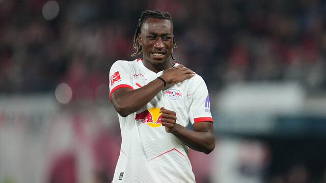 Yan Diomande (RB Leipzig ) looks on during Matchday 27 1.Bundesliga: RB Leipzig and Hoffenheim at Red Bull Arena, Leipzig, Germany on March 20 2026.