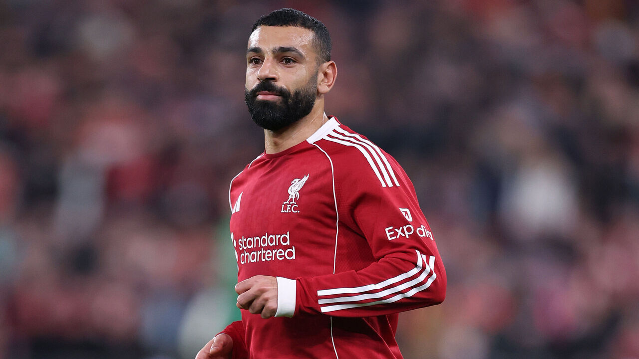 LIVERPOOL, ENGLAND - MARCH 18: Mohamed Salah of Liverpool during the UEFA Champions League 2025/26 Round of 16 Second Leg match between Liverpool FC and Galatasaray SK at Anfield on March 18, 2026 in Liverpool, England.