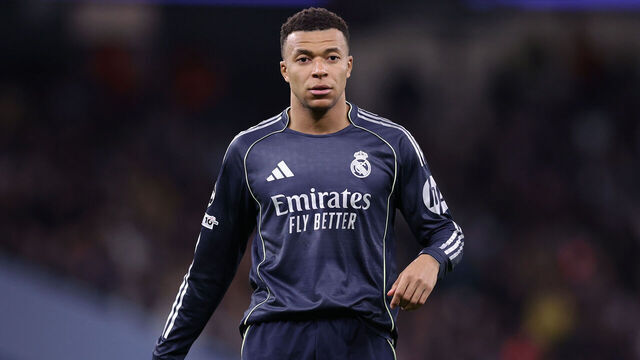 MANCHESTER, ENGLAND - MARCH 17: Kylian Mbappe of Real Madrid during the UEFA Champions League 2025/26 Round of 16 Second Leg match between Manchester City FC and Real Madrid CF at City of Manchester Stadium on March 17, 2026 in Manchester, England.