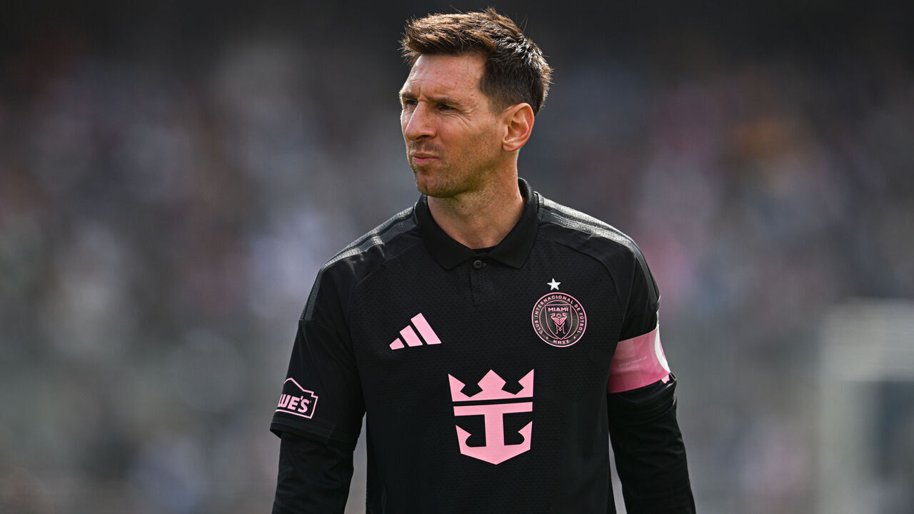 BRONX, NY - MARCH 22: Lionel Messi #10 of Inter Miami looks downfield during an MLS game between Inter Miami CF and New York City FC at Yankee Stadium on March 22, 2026 in Bronx, New York.