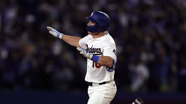LOS ANGELES, CALIFORNIA - MARCH 28: Will Smith #16 of the Los Angeles Dodgers runs the bases after hitting a two-run home run against the Arizona Diamondbacks in the eighth inning at Dodger Stadium on March 28, 2026 in Los Angeles, California.