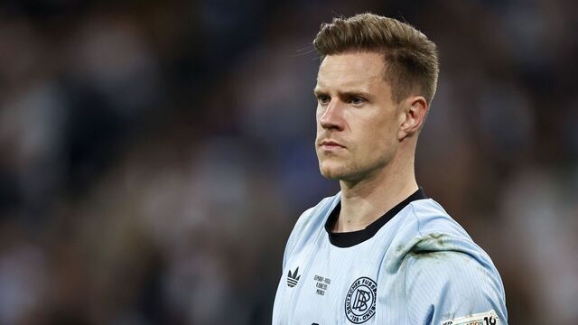 MUNCHEN - Germany goalkeeper Marc-Andre ter Stegen during the UEFA Nations League semifinal match Germany v. Portugal at the Munich Football Arena on June 4, 2025 in Munich, Germany. ANP | Hollandse Hoogte | MAURICE VAN STEEN