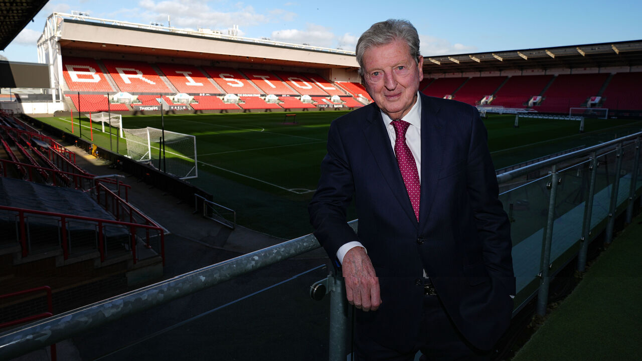 Roy Hodgson during a photocall at Ashton Gate, Bristol. Former England manager Roy Hodgson has been appointed as the new interim head coach of Sky Bet Championship club Bristol City. The 78-year-old, whose last job in management ended when he left Crystal Palace in February 2024, takes over from Austrian boss Gerhard Struber until the end of the season. Picture date: Monday March 30, 2026.