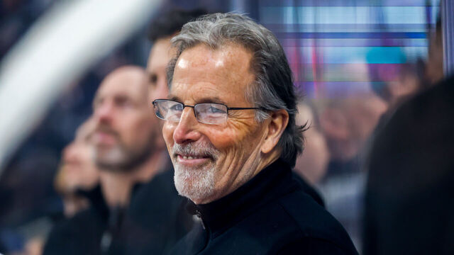 WINNIPEG, CANADA - MARCH 01: Head coach John Tortorella of the Philadelphia Flyers looks on from the bench during second period action against the Winnipeg Jets at Canada Life Centre on March 01, 2025 in Winnipeg, Manitoba, Canada.