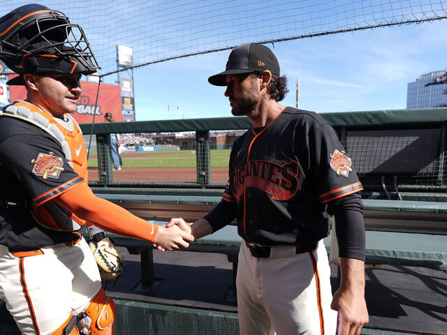 SAN FRANCISCO, CALIFORNIA - MARCH 28: Manager Tony Vitello #23 of the San Francisco Giants prepares for the game during the game against the New York Yankees at Oracle Park on March 28, 2026 in San Francisco, California.