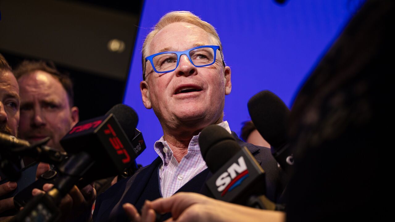 Toronto, ON - May 23: MLSE President & CEO Keith Pelley speaks to the media one day after MLSE announced they would not be renewing the contract of Leafs president Brendan Shanahan. PD Nick Lachance/Toronto Star Nick Lachance/Toronto Star (Nick Lachance/Toronto Star via Getty Images)
