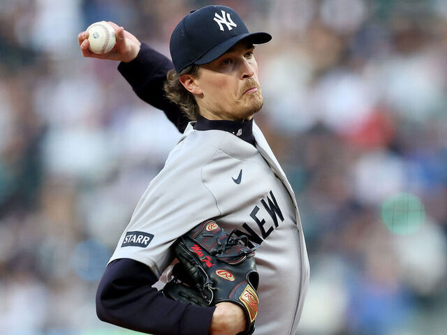 SEATTLE, WASHINGTON - MARCH 31: Max Fried #54 of the New York Yankees pitches during the first inning Mariners at T-Mobile Park on March 31, 2026 in Seattle, Washington.