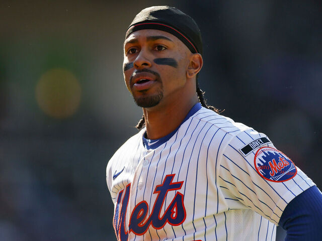 NEW YORK, NEW YORK - MARCH 29: Francisco Lindor #12 of the New York Mets looks on during the game against the Pittsburgh Pirates at Citi Field on March 29, 2026 in the Queens borough of New York City.