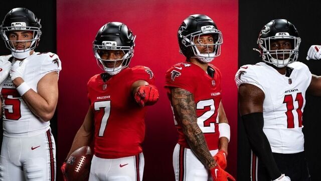 Falcons reveal new uniforms highlighted by red home jersey