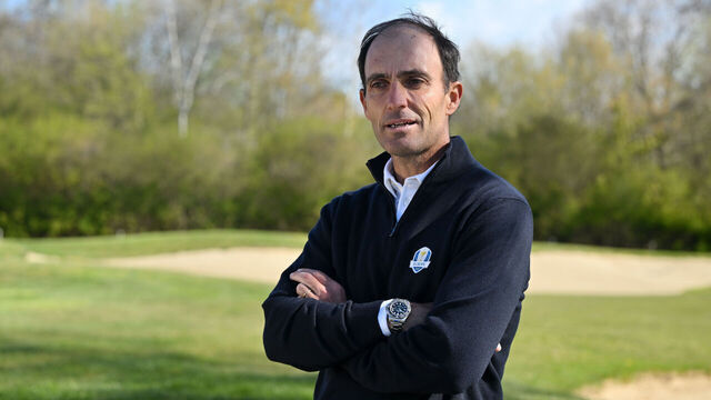 TURIN, ITALY - APRIL 1: Edoardo Molinari during a Ryder Cup Europe Vice-Captain announcement on April 1, 2026 in Turin, Italy.