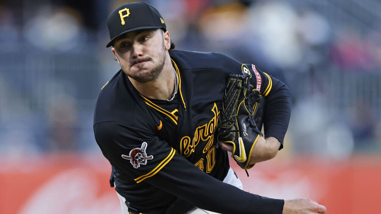 PITTSBURGH, PA - APRIL 07: Paul Skenes (30) of the Pittsburgh Pirates delivers a pitch during the game against the San Diego Padres on April 07, 2026 at PNC Park in Pittsburgh, Pennsylvania.