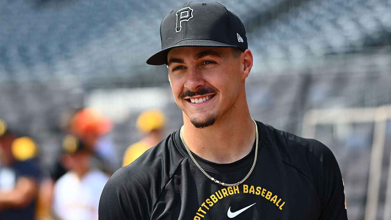 PITTSBURGH, PENNSYLVANIA - APRIL 4: Konnor Griffin #6 of the Pittsburgh Pirates looks on during batting practice before the game against the Baltimore Orioles at PNC Park on April 4, 2026 in Pittsburgh, Pennsylvania.