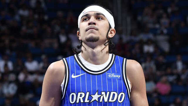 ORLANDO, FL - APRIL 6: Anthony Black #0 of the Orlando Magic shoots a free throw during the game against the Detroit Pistons on April 6, 2026 at Kia Center in Orlando, Florida. Mandatory Copyright Notice: Copyright 2026 NBAE