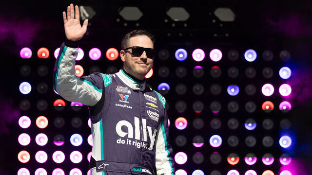 AUSTIN, TX - MARCH 01: Alex Bowman (#48 Hendrick Motorsports Ally Chevrolet) is introduced before the NASCAR Cup Series DuraMAX Texas Grand Prix on March 1, 2026 at Circuit of the Americas in Austin, TX.