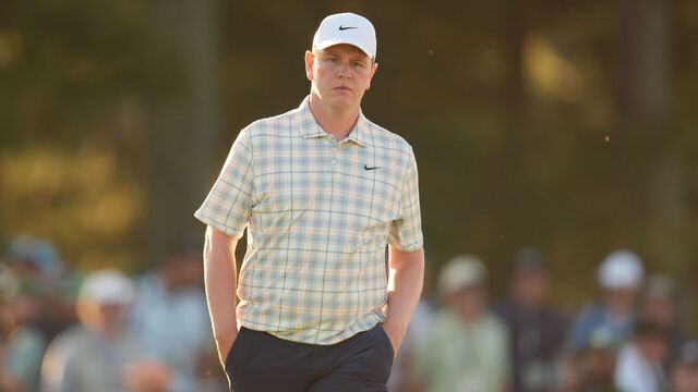AUGUSTA, GEORGIA - APRIL 09: Robert MacIntyre of Scotland walks onto the 17th green during the first round of Masters Tournament at Augusta National Golf Club on April 9, 2026 in Augusta, Georgia.