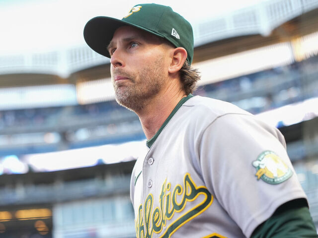 BRONX, NY - APRIL 08: Athletics Second Baseman Jeff McNeil (22) prior to a Major League Baseball game between the Athletics and New York Yankees on April 8, 2026, at Yankee Stadium in The Bronx, NY.