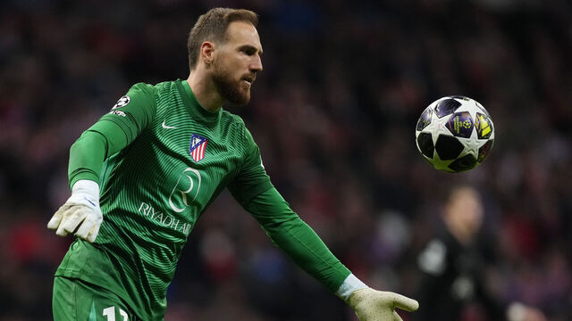 Jan Oblak goalkeeper of Atletico de Madrid and Slovenia during the UEFA Champions League 2025/26 Round of 16 First Leg match between Atletico de Madrid and Tottenham Hotspur FC at Estadio Riyadh Air Metropolitano on March 10, 2026 in Madrid, Spain.