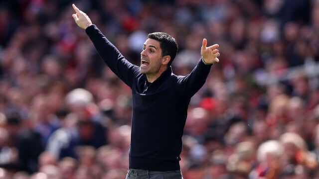 LONDON, ENGLAND - APRIL 11: Mikel Arteta manager / head coach of Arsenal during the Premier League match between Arsenal and Bournemouth at Emirates Stadium on April 11, 2026 in London, England.