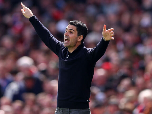 LONDON, ENGLAND - APRIL 11: Mikel Arteta manager / head coach of Arsenal during the Premier League match between Arsenal and Bournemouth at Emirates Stadium on April 11, 2026 in London, England.