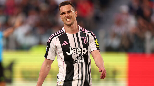 Turin, Italy - April 6: Arkadiusz Milik of Juventus Fc looks on during the Serie A match between Juventus FC and Genoa CFC at Allianz Stadium on April 6, 2026 in Turin, Italy.