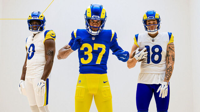 Rams unveil updated logo, uniforms