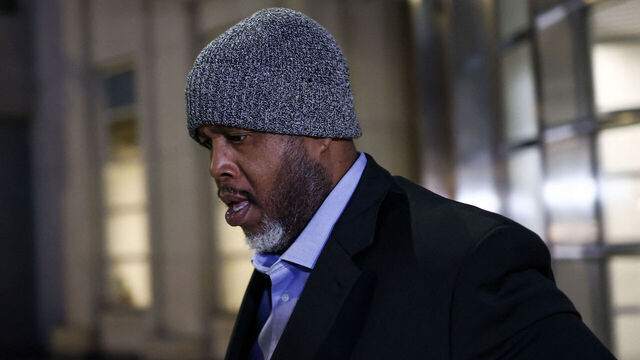 Former NBA player and coach Damon Jones leaves the Brooklyn Federal Court on charges tied to illegal sports betting and poker game schemes on December 8, 2025 in New York City.