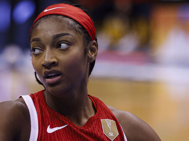 Angel Reese #9 of the United States plays during the game at the 2026 FIBA World Cup Qualifying Tournament between the United States and Spain in San Juan, Puerto Rico, on March 17, 2026, at Coliseo Jose Miguel Agrelot.