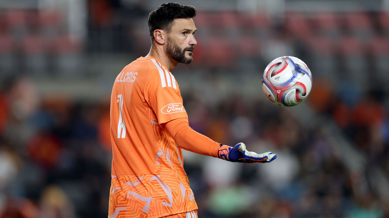 HOUSTON, TEXAS - FEBRUARY 28: Hugo Lloris #1 of the LAFC stands on the pitch in the first half against the Houston Dynamo FC at Shell Energy Stadium on February 28, 2026 in Houston, Texas.