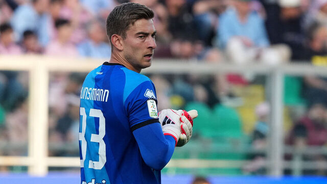 Jonathan Klinsmann of Cesena FC is seen during the Serie B match between Palermo FC and Cesena FC at the Stadio ''Renzo Barbera'' in Palermo, Italy, on April 18, 2026.