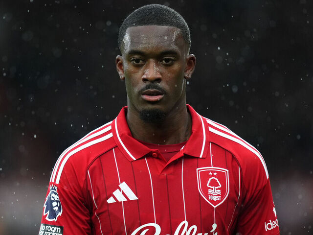 Nottingham Forest's Callum Hudson-Odoi during the Premier League match at City Ground, Nottingham. Picture date: Sunday April 12, 2026.