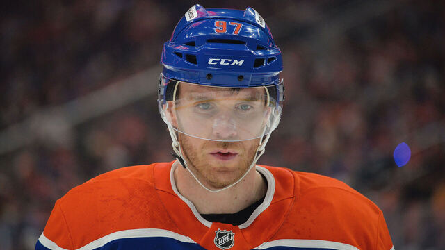 EDMONTON, CANADA - APRIL 20: Connor McDavid #97 of the Edmonton Oilers in action during Game One of the First Round of the 2026 Stanley Cup Playoffs against the Anaheim Ducks at Rogers Place on April 20, 2026, in Edmonton, Alberta, Canada.